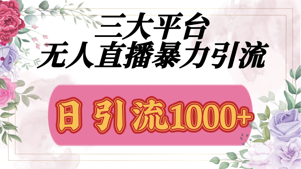 抖音，快手，视频号全平台通用，无人直播引流法，利用图片,模板,整套话术挂机全天支持矩阵操作，无限设备多开，超暴力引流，1000+高质量精准创业粉娅氪网创资源-网创项目资源站-副业项目-创业项目-搞钱项目娅氪网创资源