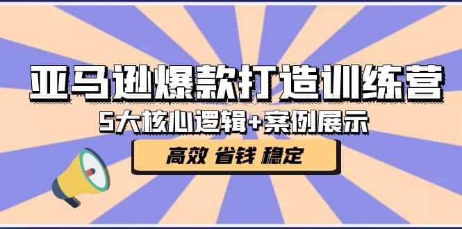 亚马逊爆款打造训练营:5大核心逻辑+案例展示 打造爆款链接 高效 省钱 稳定娅氪网创资源-网创项目资源站-副业项目-创业项目-搞钱项目娅氪网创资源