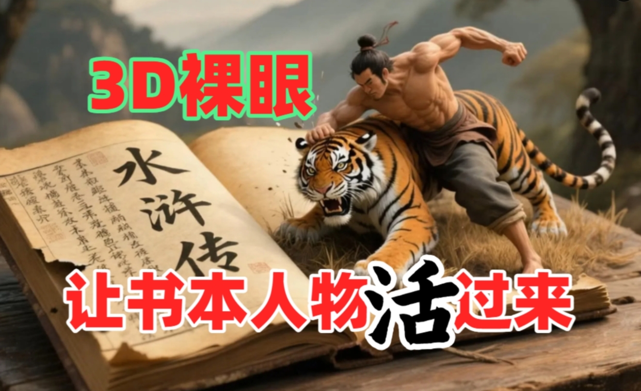 书本人物裸眼3D视频，一条视频收益过千，保姆级教程网创吧-网创项目资源站-副业项目-创业项目-搞钱项目网创吧