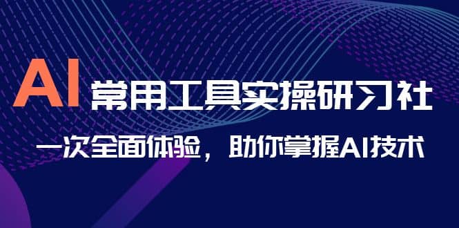 AI-常用工具实操研习社，一次全面体验，助你掌握AI技术娅氪网创资源-网创项目资源站-副业项目-创业项目-搞钱项目娅氪网创资源