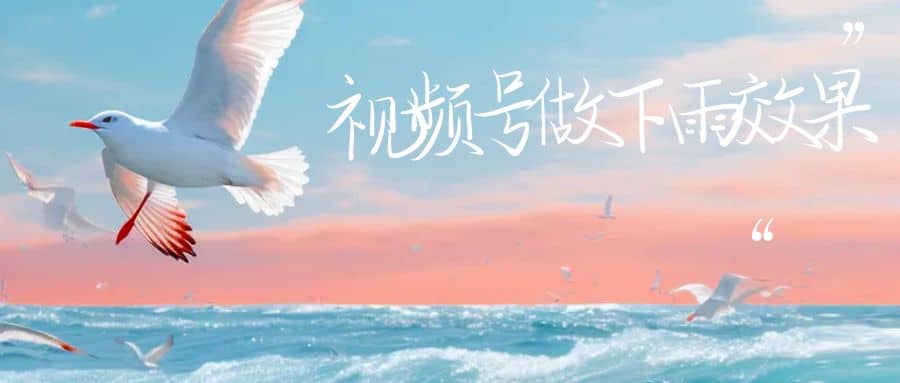 视频号做下雨视频一个账号一周涨粉10W+年入100w娅氪网创资源-网创项目资源站-副业项目-创业项目-搞钱项目娅氪网创资源