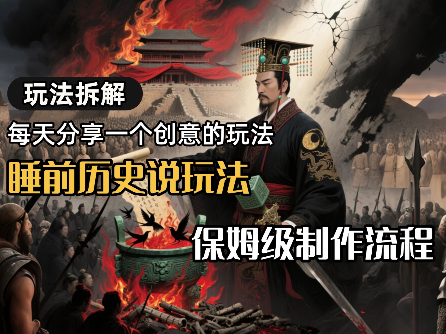 13条作品涨粉24.5万，全流程拆解睡前历史说，保姆级教程娅氪网创资源-网创项目资源站-副业项目-创业项目-搞钱项目娅氪网创资源