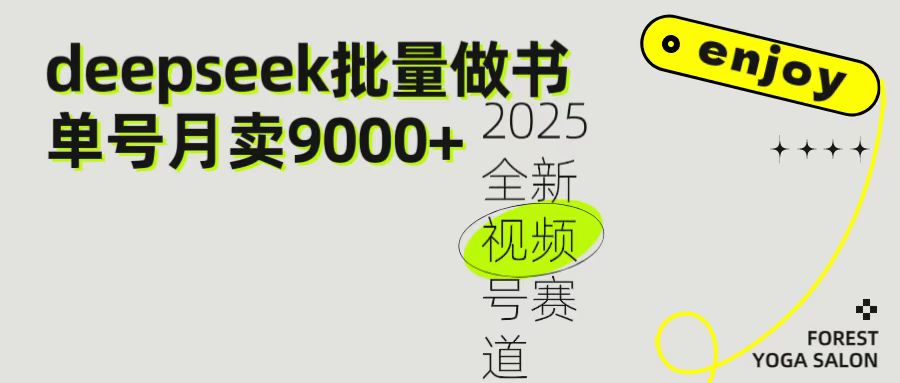 2025最新视频号项目 如何用Deepseek快速批量制作书单号 日入1000＋娅氪网创资源-网创项目资源站-副业项目-创业项目-搞钱项目娅氪网创资源