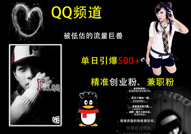 QQ频道,被低估的流量巨兽,单日引爆500+精准创业粉、兼职粉的引流秘籍网创吧-网创项目资源站-副业项目-创业项目-搞钱项目网创吧