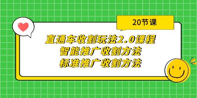直通车收割玩法2.0课程：智能推广收割方法+标准推广收割方法（20节课）娅氪网创资源-网创项目资源站-副业项目-创业项目-搞钱项目娅氪网创资源